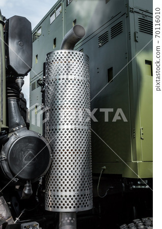exhaust pipe with cooling on the truck is working exhaust pipe with cooling on the truck is working 70116010