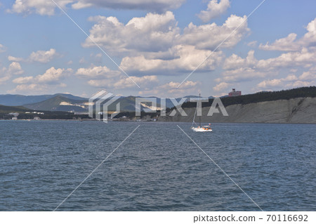 Black Sea coast near the resort settlement Divnomorskoe in Gelendzhik district Krasnodar region 70116692
