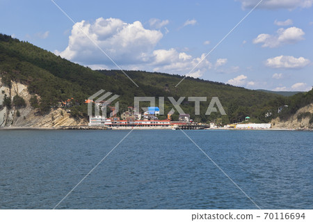 View of the resort settlement Dzhanhot in Gelendzhik district of Krasnodar region, Russia View of the resort settlement Dzhanhot in Gelendzhik district of Krasnodar region, Russia 70116694