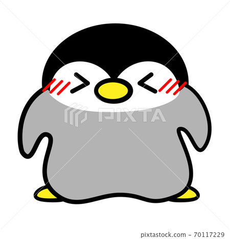 企鵝Hina生氣插圖素材 企鵝Hina生氣插圖素材 70117229