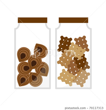 Cookie bottle illustration 70117313