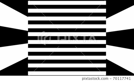 Black and white stripes. Computer generated abstract background, 3D render 70117741
