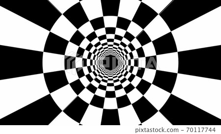 Black and white stripes. Computer generated abstract background, 3D render 70117744