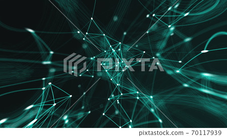 Abstract connection dots. Technology background. Network concept Abstract connection dots. Technology background. Network concept 70117939