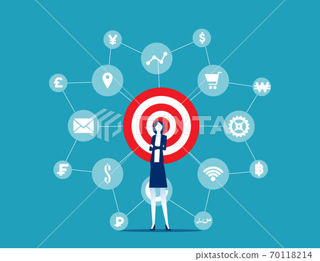 Leader network or multi level marketing concept 70118214