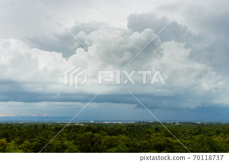 colorful dramatic sky with cloud at sunset colorful dramatic sky with cloud at sunset 70118737