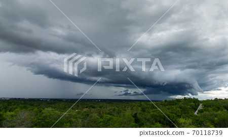 thunder storm sky Rain clouds thunder storm sky Rain clouds 70118739