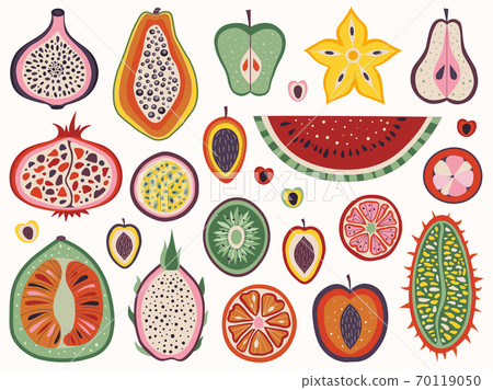 Exotic and Tropical and Cut Fruit Slices 70119050