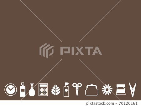 Illustration card design of miscellaneous goods 70120161