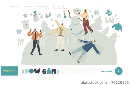 Wintertime Activities and Spare Time Landing Page Template. Characters Enjoy Snow Fun and Winter Holidays Festive Season Wintertime Activities and Spare Time Landing Page Template. Characters Enjoy Snow Fun and Winter Holidays Festive Season 70120595