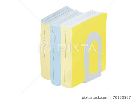 水彩風格的書插圖書架 水彩風格的書插圖書架 70120597