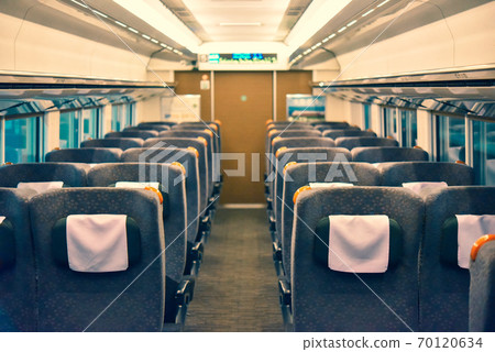 Rattling limited express train during the period of refraining from going out Rattling limited express train during the period of refraining from going out 70120634