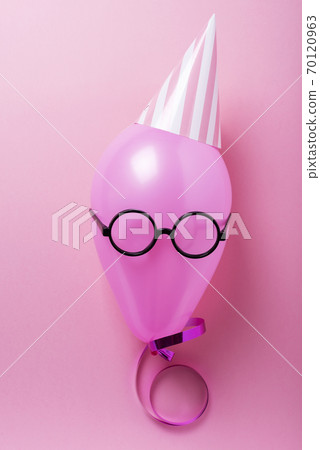 Party concept with pink ballon Party concept with pink ballon 70120963