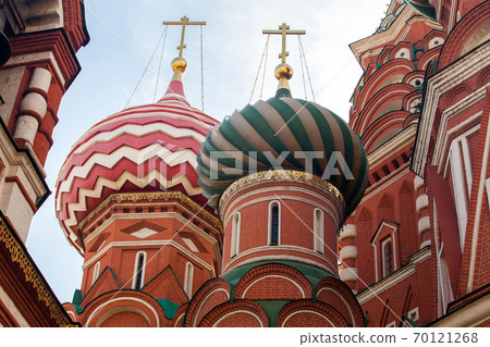 Saint Basil's Cathedral at Red Square in Moscow,Russia. Saint Basil's Cathedral at Red Square in Moscow,Russia. 70121268