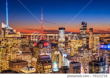 《New York》 Manhattan skyscraper / night view 《New York》 Manhattan skyscraper / night view 70121716