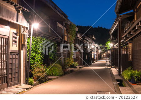 《岐阜縣》飛ida高山,老街景《夜景》 《岐阜縣》飛ida高山,老街景《夜景》 70122527