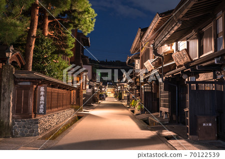 《岐阜縣》飛ida高山,老街景《夜景》 《岐阜縣》飛ida高山,老街景《夜景》 70122539