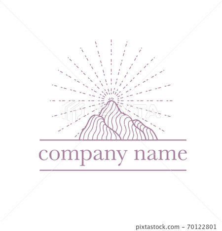 Minimal logo design in trendy minimal eco style, fashion brand insignia isolated on white background.  70122801