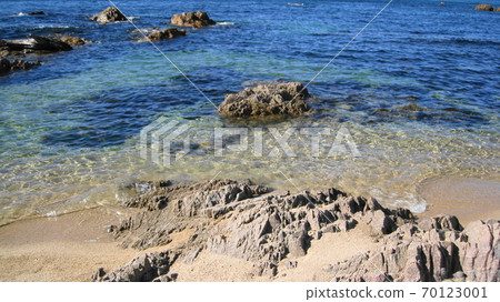 風景區佐川市日本的湛藍大海 風景區佐川市日本的湛藍大海 70123001
