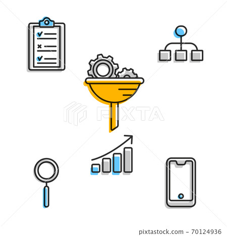 Infographic set for work optimization 70124936