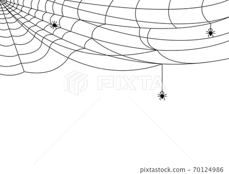 Halloween Spider Web Bannercobweb Background Corner Symbol