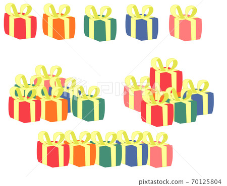 A collection of gift box materials that can be used at Christmas and events A collection of gift box materials that can be used at Christmas and events 70125804