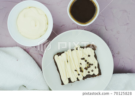 Sweet homemade chocolate cake Sweet homemade chocolate cake 70125828