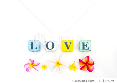 LOVE and Plumeria 70128076