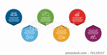 Infographic design template with place for your data. Vector illustration. Infographic design template with place for your data. Vector illustration. 70129557