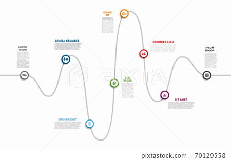 Infographic design template with place for your data. Vector illustration. Infographic design template with place for your data. Vector illustration. 70129558