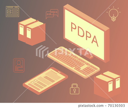 Personal Data Protection Act or PDPA vector Personal Data Protection Act or PDPA vector 70130303
