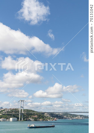 Bosporus Bridge under beautiful sky in a sunny day Bosporus Bridge under beautiful sky in a sunny day 70131042