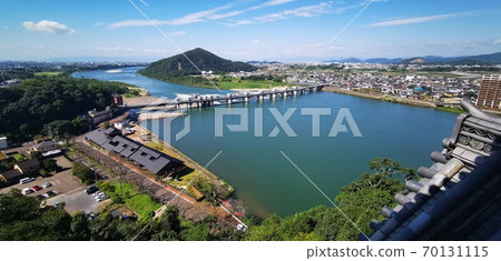 從犬山城眺望木曾川 70131115