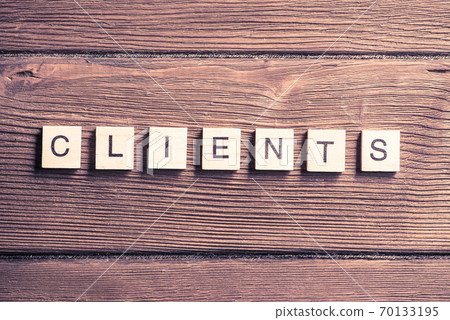business conceptual word of wooden elements with letters 70133195