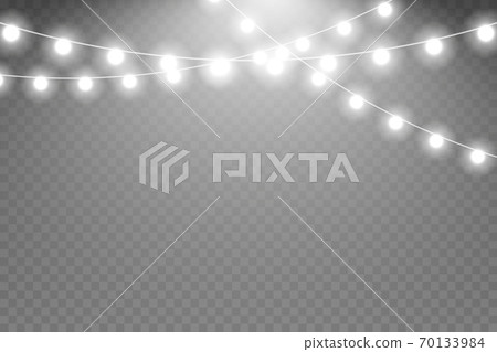Christmas lights isolated Christmas lights isolated 70133984