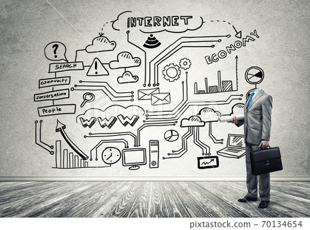 Businessman without head Businessman without head 70134654