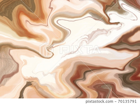Super duper gorgeous abstract painting. Liquid paint technique background. Marble effect painting. Background for wallpapers, posters, cards, invitations, websites. Mixed sand, brown and white. 70135791