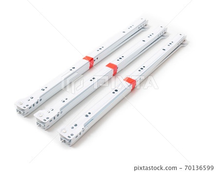 Roller guides for installation during furniture assembly, background, isolate 70136599