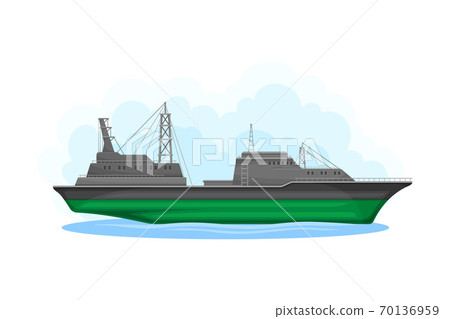 Reefer Ship Or Refrigerated Cargo Ship As Water Stock Illustration 70136959 Pixta