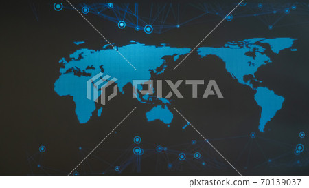 World map digital 70139037