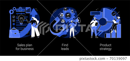 Marketing plan and business strategy abstract...-插圖素材 [70139097] - PIXTA圖庫