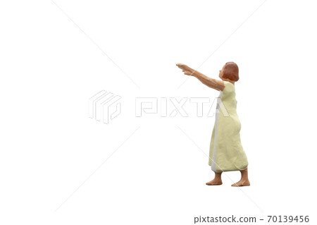 Sleepwalker Isolated on white background with clipping path 70139456