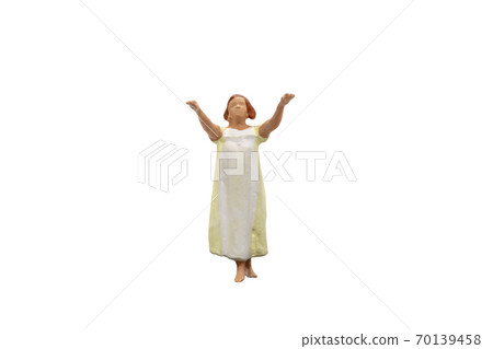 Sleepwalker Isolated on white background with clipping path 70139458