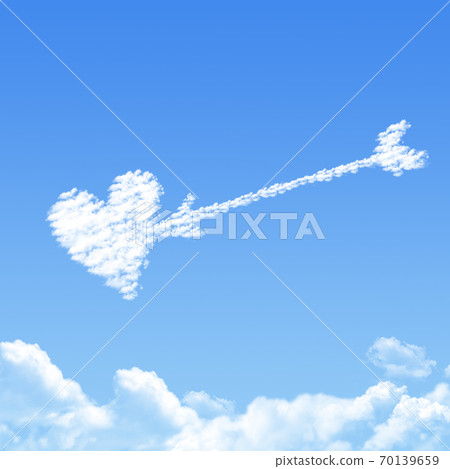 Cloud shaped as love ,dream concept 70139659