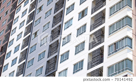 Perspective and underside angle view to textured background 70141492