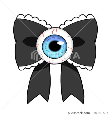 Eyeball ribbon simple black Eyeball ribbon simple black 70141893