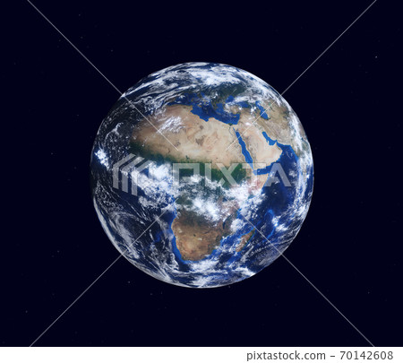 Earth globe, view of the continent of Africa. Map furnished by NASA Earth globe, view of the continent of Africa. Map furnished by NASA 70142608