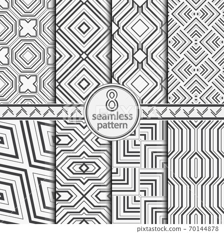 Seamless vector patterns set. - Stock Illustration [70144878] - PIXTA
