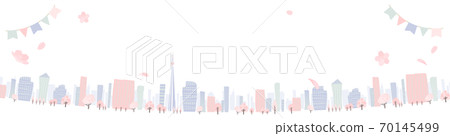 矢量 城市風光 城市景觀 70145499