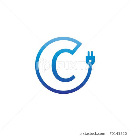 Power cable forming letter C logo 70145820